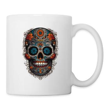 Dia De Muertos Mexico Sugar Skull Skull Design - Mug blanc - blanc - Droite