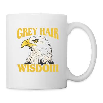 Je n’ai pas de cheveux gris, j’ai des mèches de sagesse 2 - Mug blanc - blanc - Droite