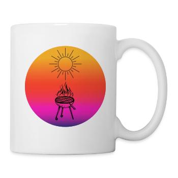 Retro Sun Grilling - Mug - white - Right