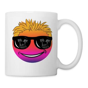 Beach Vibes Face - Mug - white - Right