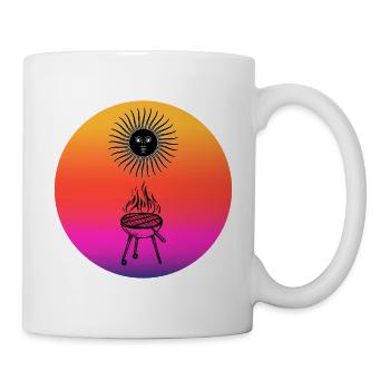 Retro Sun Grilling - Mug - white - Right