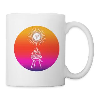 Retro Sun Grilling - Mug - white - Right