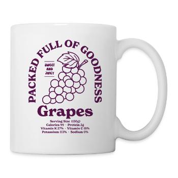 Grapes Nutritional - Mug - white - Right