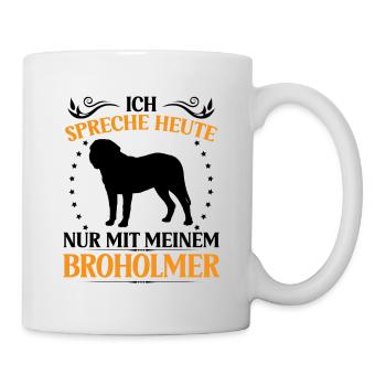 Broholmer Ne parlez qu’à Broholmer - Mug blanc - blanc - Droite