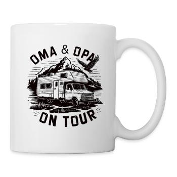 Grandma and Grandpa on Tour Motorhome - Mug - white - Right