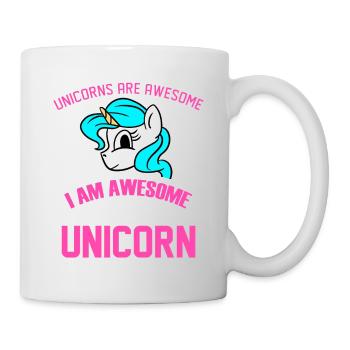 Unicorns Are Awesome I Am Awesome I Am Unicorn Fun - Mug - white - Right