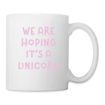 Nous espérons que c’est une licorne drôle d’amoureux magique - Mug blanc - blanc - Droite