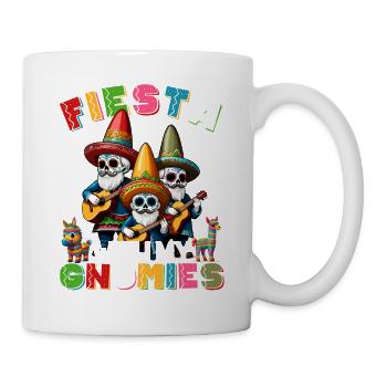 Lustige Gnomen Fiesta Mexikanischer Feiertag - Tasse - Weiß - Rechts