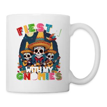Gnomes Nains Fiesta Drôle de dicton de vacances - Mug blanc - blanc - Droite