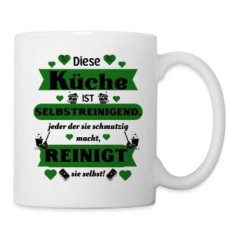 Sprüche für die Küche - lustige Sätze zum Kochen - Tasse - Weiß - Rechts