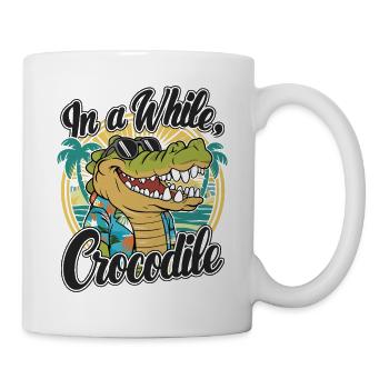 Drôle de crocodile alligator dans un crocodile - Mug blanc - blanc - Droite