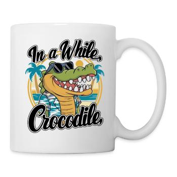 Drôle de crocodile alligator dans un crocodile - Mug blanc - blanc - Droite
