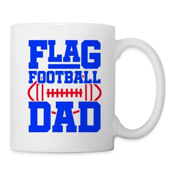 Flag Football Dad – Proud Flag Football Dad - Mug - white - Right