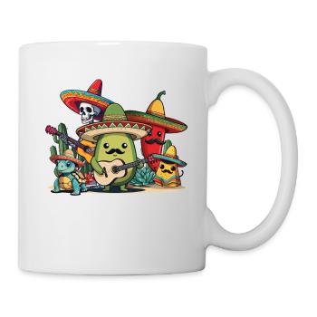 Lustiger Fiesta Squad Mexikanischer Feiertag Style - Tasse - Weiß - Rechts