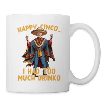 Drôle, Confus, Président, Satire, Humour, Design - Mug blanc - blanc - Droite