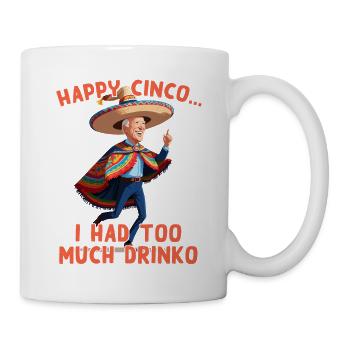 Drôle Confus Président Satire Mexicaine - Mug blanc - blanc - Droite