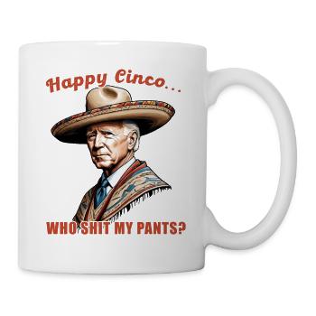 Drôle Confus Président Mexicain Amusant - Mug blanc - blanc - Droite