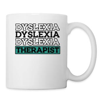 Thérapeute en dyslexie Thérapeute en dyslexie et en apraxie - Mug blanc - blanc - Droite