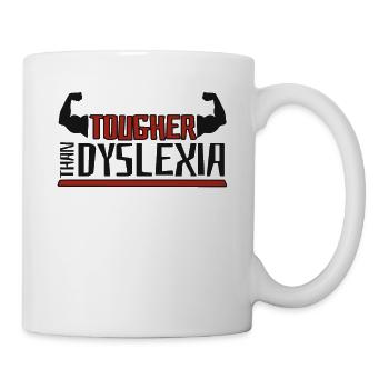 Plus dur que la dyslexie Apraxie Thérapeute de la dyslexie - Mug blanc - blanc - Droite