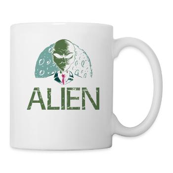 Extraterrestre, OVNI, UAP, Espace, Objet volant spatial - Mug blanc - blanc - Droite