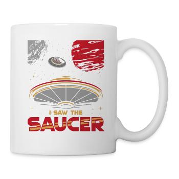 Extraterrestre, OVNI, UAP, Espace, Objet volant spatial - Mug blanc - blanc - Droite