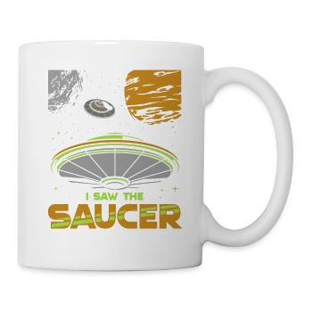 Extraterrestre, OVNI, UAP, Espace, Objet volant spatial - Mug blanc - blanc - Droite