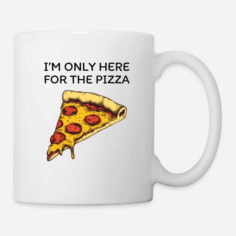 I'm Only Here For The Pizza - Mug - white