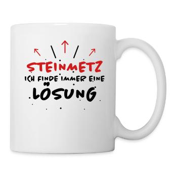 Steinmetz Spruch Beruf Lustiges Steinmetz Geschenk - Tasse - Weiß - Rechts