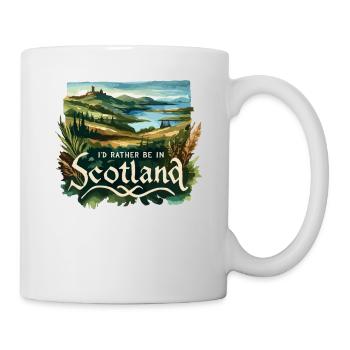 Ich wäre lieber in Schottland Urlaubsurlauber - Tasse - Weiß - Rechts