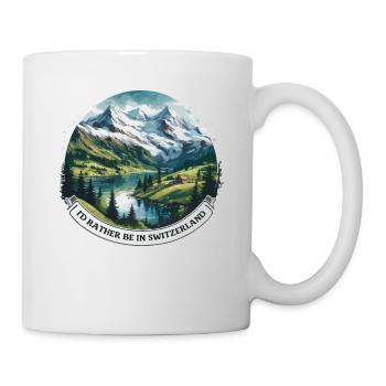 Je préfère être en Suisse vacancier - Mug blanc - blanc - Droite