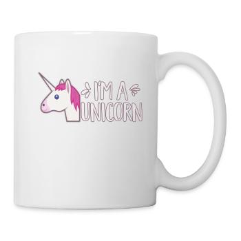 Je suis une licorne Jolie licorne arc-en-ciel Magical Girl - Mug blanc - blanc - Droite