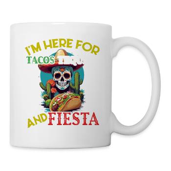 Drôle de Fiesta Disant Fête Mexicaine - Mug blanc - blanc - Droite