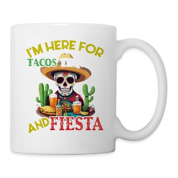 Lustiger Fiesta Spruch Cinco De Mayo Taco Design - Tasse - Weiß - Rechts