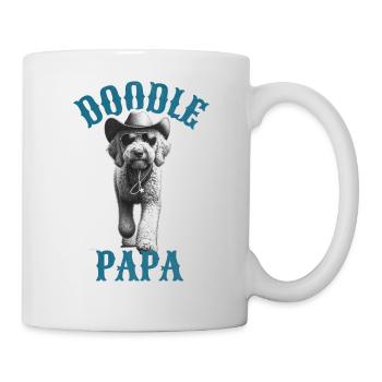 Doodle Papa - Labradoodle Goldendoodle Dad - Mug blanc - blanc - Droite