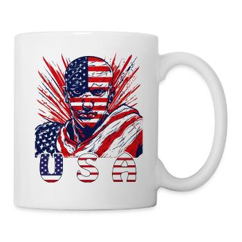 MAN ÉTATS-UNIS - Mug blanc - blanc - Droite