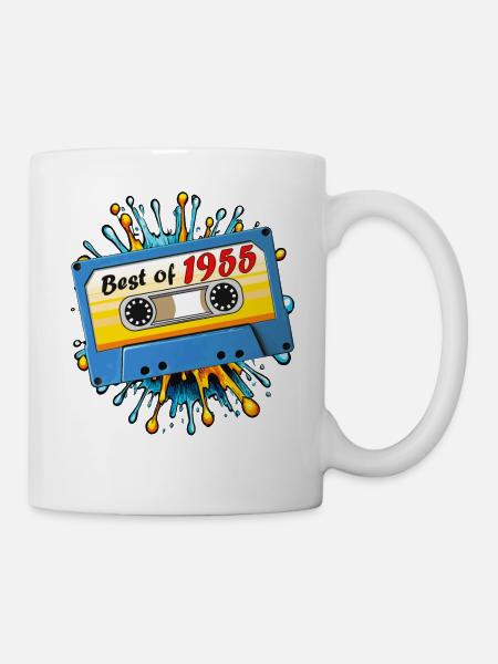 1955 MUSIKKASETTE BEST OF - Tasse - Weiß