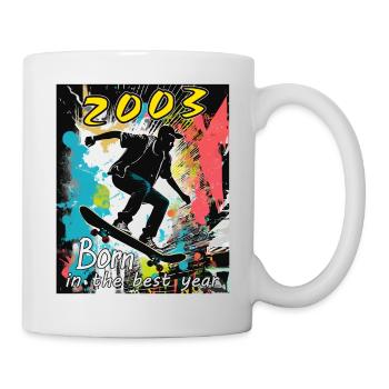 2003 SKAETER Born in the best year - Tasse - Weiß - Rechts