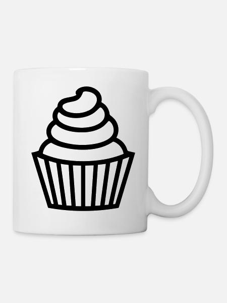 Cupcake - Tasse - Weiß
