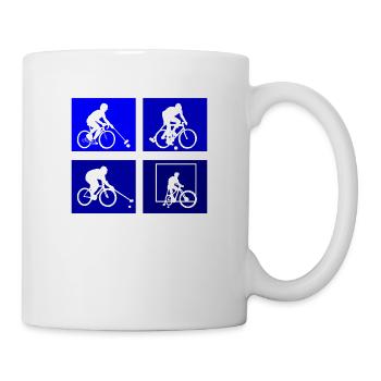 Bicycle Polo Bicycle Polo Cyclist Bicycle Bike - Mug - white - Right