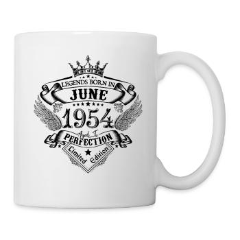 anniversaire Juin 1954 Juin anniversaire 1954 - Mug blanc - blanc - Droite