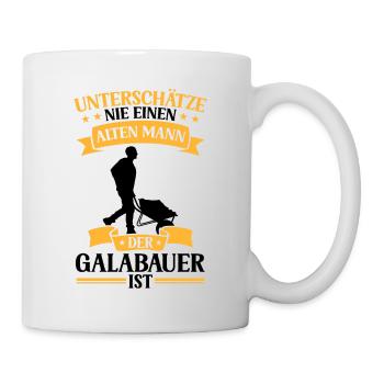 Le vieil homme le paysagiste est paysagiste - Mug blanc - blanc - Droite