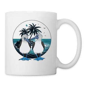 Blaufußtölpel Galapagos - Tasse - Weiß - Rechts