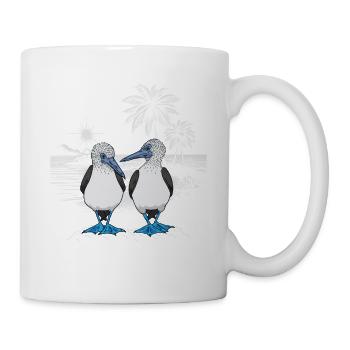 Fou à pieds bleus - Mug blanc - blanc - Droite