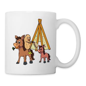 Wild West Peanut Muli Donkey Donkey Rider Rider - Mug - white - Right