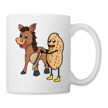 Cavalier d’âne Cavalier Peanut Horse Lover Enfants - Mug blanc - blanc - Droite