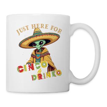 Drôle de fête Fiesta Alien Vacances mexicaines - Mug blanc - blanc - Droite