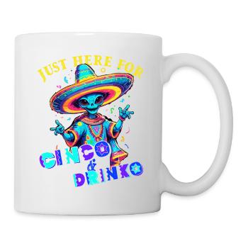 Drôle de fête Fiesta Alien Vacances mexicaines - Mug blanc - blanc - Droite