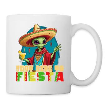 Fête mexicaine de la fête extraterrestre amusante - Mug blanc - blanc - Droite