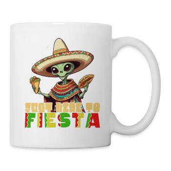 Drôle Fiesta Alien Style de vacances mexicaines - Mug blanc - blanc - Droite