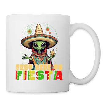 Funny Fiesta Saying to Party Here - Mug - white - Right
